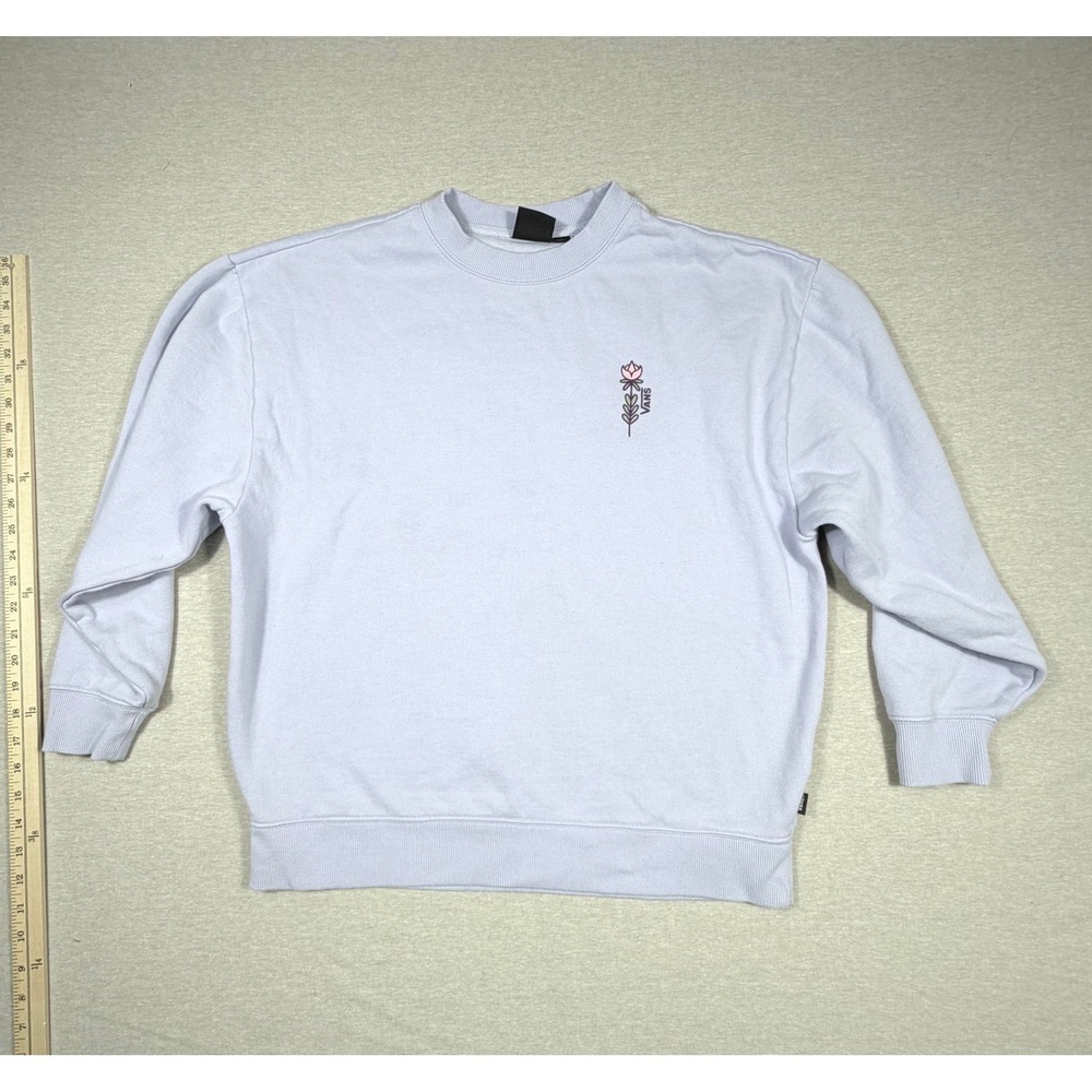 Vans Women Lavender Purple Have a Vanstastic Day Graphic Sweatshirt